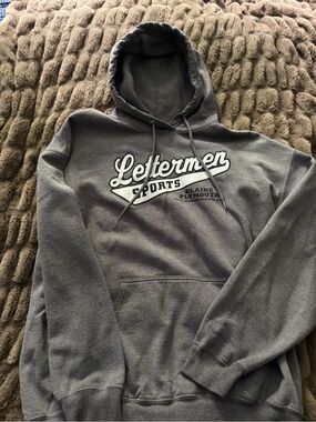 Gray Pullover Hoodie - Men